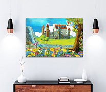 Obraz V šírom poli zámoček 1410